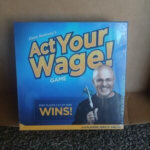 NEW Dave Ramsey Act Your Wage Board Game 1st Player Out Debt Wins Finance